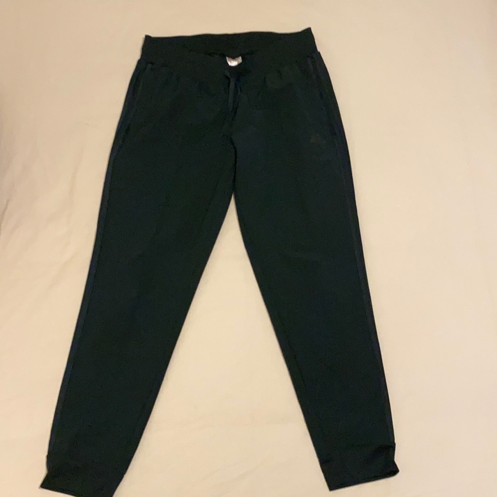 Dark green adidas track pants